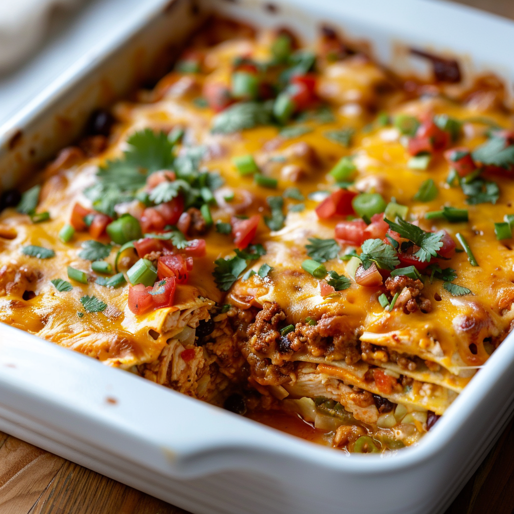 Chicken Burrito Casserole